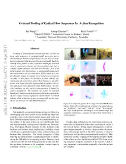 Ordered Pooling of Optical Flow Sequences for Action Recognition