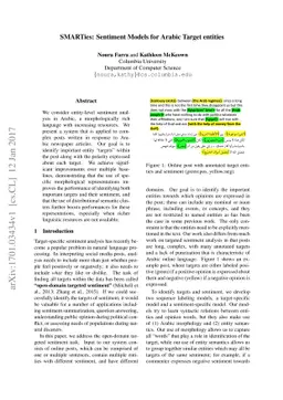 SMARTies: Sentiment Models for Arabic Target Entities