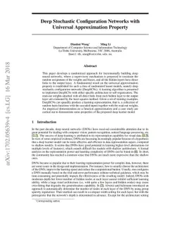 Deep Stochastic Configuration Networks with Universal Approximation
  Property