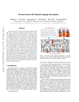 Person Search with Natural Language Description