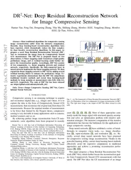 DR2-Net: Deep Residual Reconstruction Network for Image Compressive
  Sensing