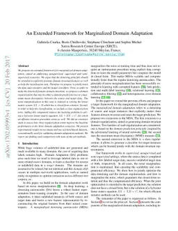 An Extended Framework for Marginalized Domain Adaptation