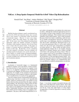 VidLoc: A Deep Spatio-Temporal Model for 6-DoF Video-Clip Relocalization