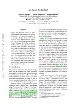 Are Emojis Predictable?