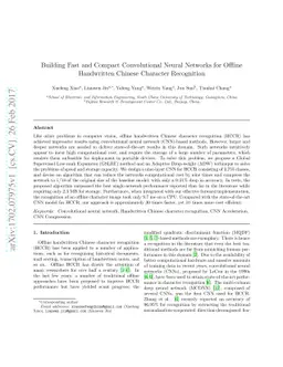 Building Fast and Compact Convolutional Neural Networks for Offline
  Handwritten Chinese Character Recognition