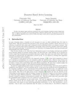 Diameter-Based Active Learning
