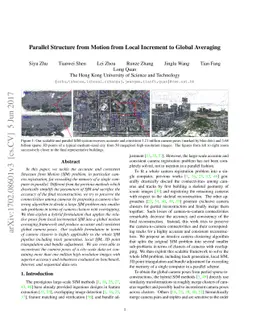 Parallel Structure from Motion from Local Increment to Global Averaging