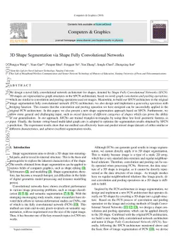 3D Shape Segmentation via Shape Fully Convolutional Networks