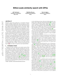 Billion-scale similarity search with GPUs