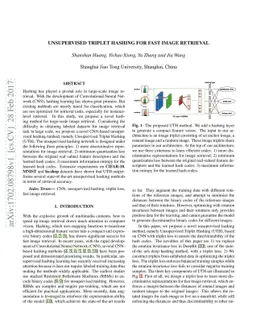 Unsupervised Triplet Hashing for Fast Image Retrieval