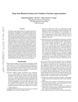 Deep Semi-Random Features for Nonlinear Function Approximation