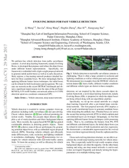 Evolving Boxes for Fast Vehicle Detection
