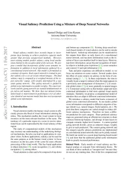 Visual Saliency Prediction Using a Mixture of Deep Neural Networks