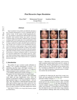 Pixel Recursive Super Resolution