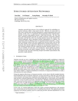 Structured Attention Networks