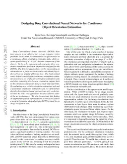 Designing Deep Convolutional Neural Networks for Continuous Object
  Orientation Estimation