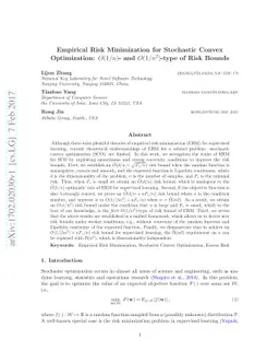 Empirical Risk Minimization for Stochastic Convex Optimization:
  $O(1/n)$- and $O(1/n^2)$-type of Risk Bounds