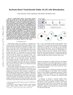 Keyframe-Based Visual-Inertial Online SLAM with Relocalization
