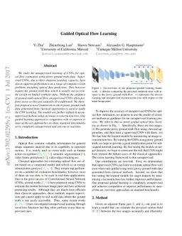 Guided Optical Flow Learning