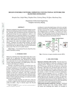 Region Ensemble Network: Improving Convolutional Network for Hand Pose
  Estimation