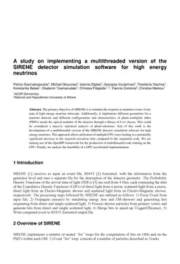 A study on implementing a multithreaded version of the SIRENE detector
  simulation software for high energy neutrinos