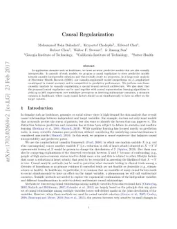 Causal Regularization