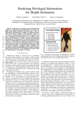 Predicting Privileged Information for Height Estimation