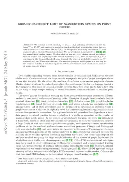 Gromov-Hausdorff limit of Wasserstein spaces on point clouds