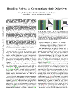 Enabling Robots to Communicate their Objectives