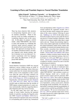 Learning to Parse and Translate Improves Neural Machine Translation