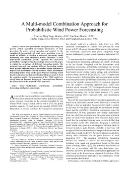 A Multi-model Combination Approach for Probabilistic Wind Power
  Forecasting