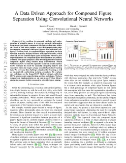 A Data Driven Approach for Compound Figure Separation Using
  Convolutional Neural Networks