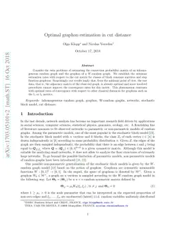 Optimal graphon estimation in cut distance