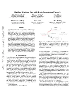 Modeling Relational Data with Graph Convolutional Networks