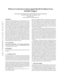 Effective Evaluation using Logged Bandit Feedback from Multiple Loggers