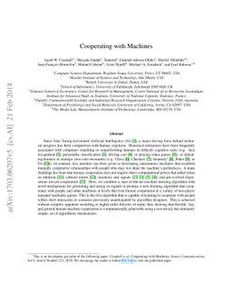 Cooperating with Machines