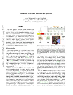 Recurrent Models for Situation Recognition