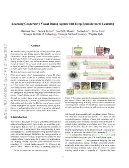 Learning Cooperative Visual Dialog Agents with Deep Reinforcement
  Learning