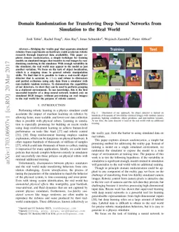 Domain Randomization for Transferring Deep Neural Networks from
  Simulation to the Real World