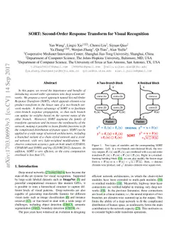 SORT: Second-Order Response Transform for Visual Recognition