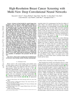 High-Resolution Breast Cancer Screening with Multi-View Deep
  Convolutional Neural Networks