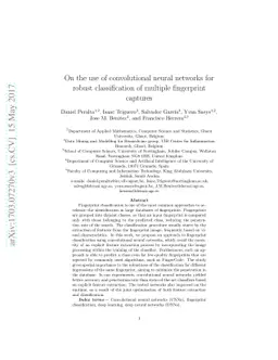 On the use of convolutional neural networks for robust classification of
  multiple fingerprint captures