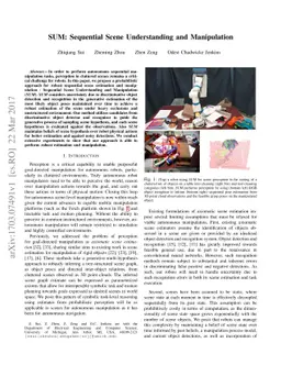 SUM: Sequential Scene Understanding and Manipulation