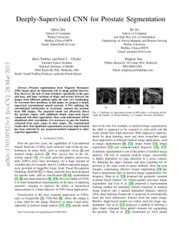 Deeply-Supervised CNN for Prostate Segmentation