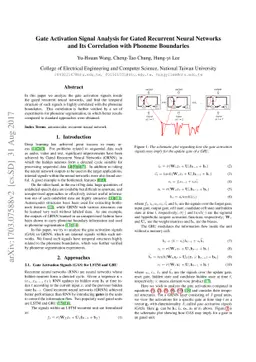 Gate Activation Signal Analysis for Gated Recurrent Neural Networks and
  Its Correlation with Phoneme Boundaries