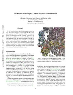 In Defense of the Triplet Loss for Person Re-Identification