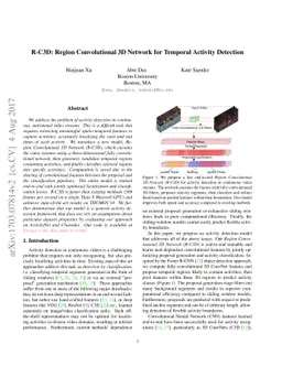 R-C3D: Region Convolutional 3D Network for Temporal Activity Detection