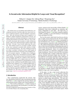 Is Second-order Information Helpful for Large-scale Visual Recognition?