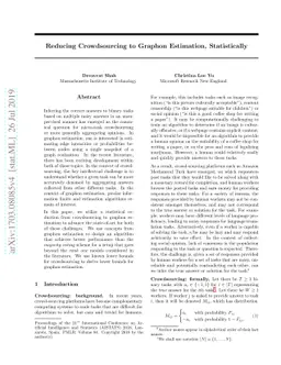 Reducing Crowdsourcing to Graphon Estimation, Statistically