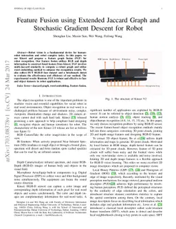 Feature Fusion using Extended Jaccard Graph and Stochastic Gradient
  Descent for Robot